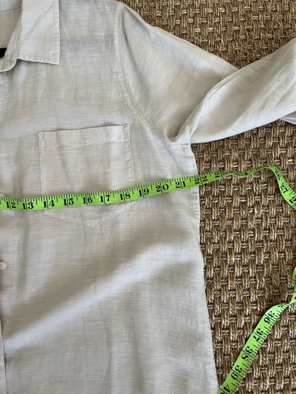 NWT J. Crew Linen and Cotton Blend Lightweight Button-Front Shirt Dress - Picture 9 of 11